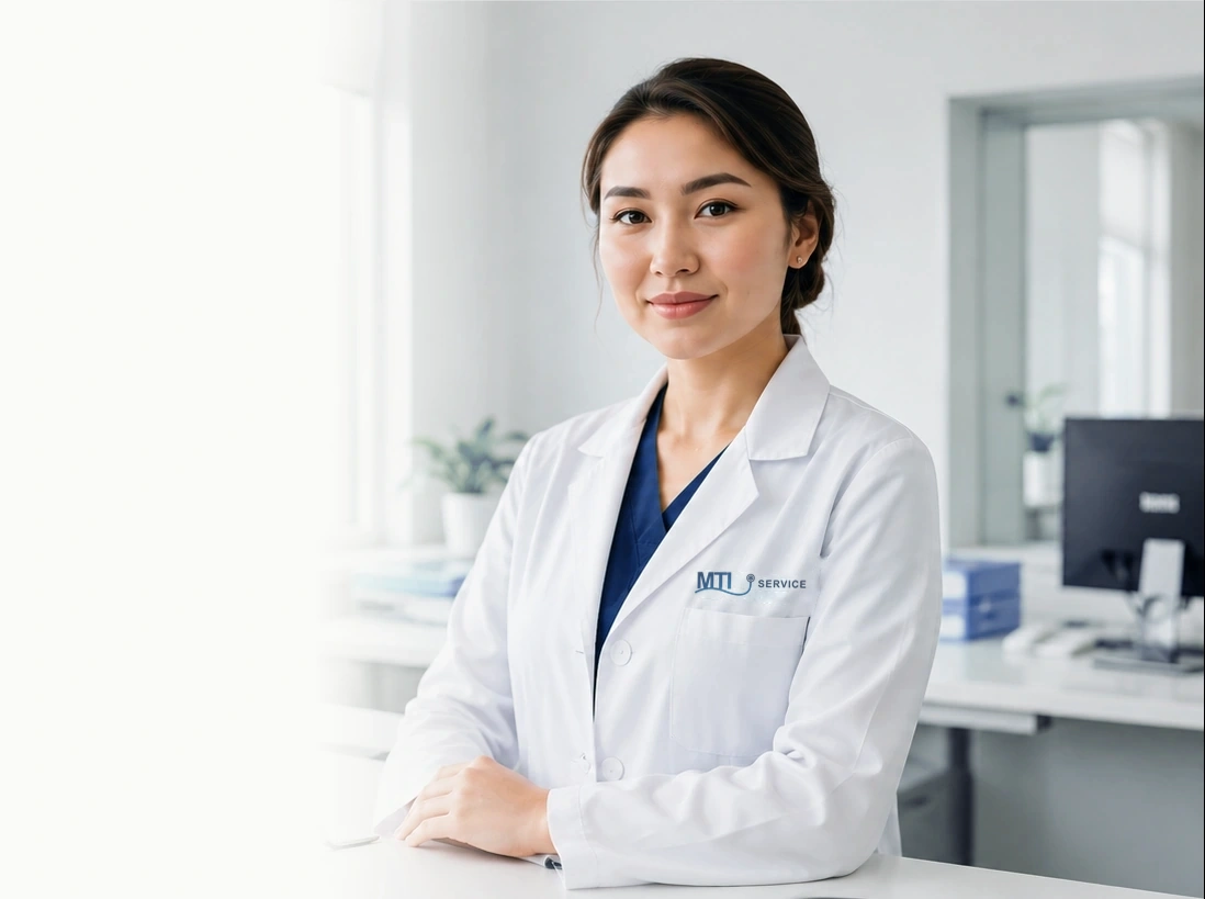 Врач MTI Service в клиническом кабинете